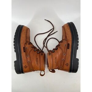 Wolverine Work Boots Women's 7.5 Steel Toe 5" Moc Toe Chukka